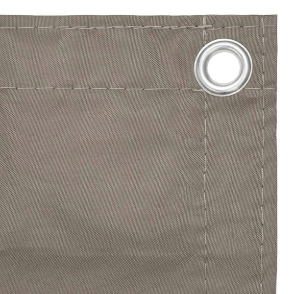 Berkfield Balcony Screen Taupe 75x400 cm Oxford Fabric