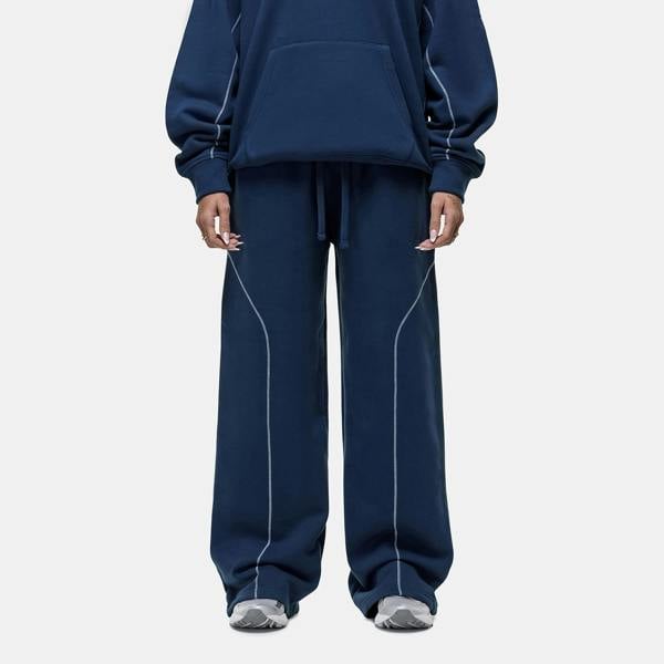Good For Nothing Navy Contrast Stitch Relaxed Jogger - Navy Image 1