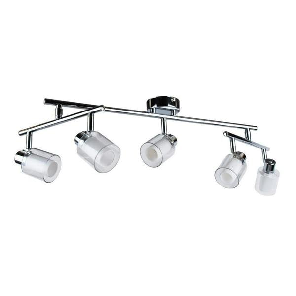 Pagazzi Lighting Jacey 5 Light Chrome Ceiling Spotlight Bar