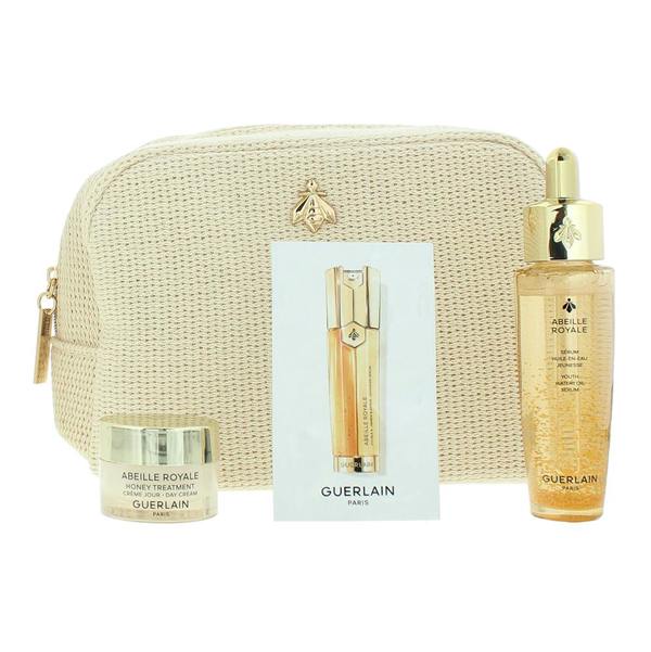 Guerlain Abeille Royale Day Cream 7ml, Watery Oil Serum 30ml + Renew & Repair Serum 0.6ml