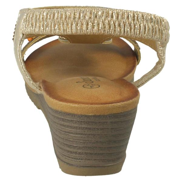 Savannah Ladies Savannah Wedge Heeled Sandals F12125