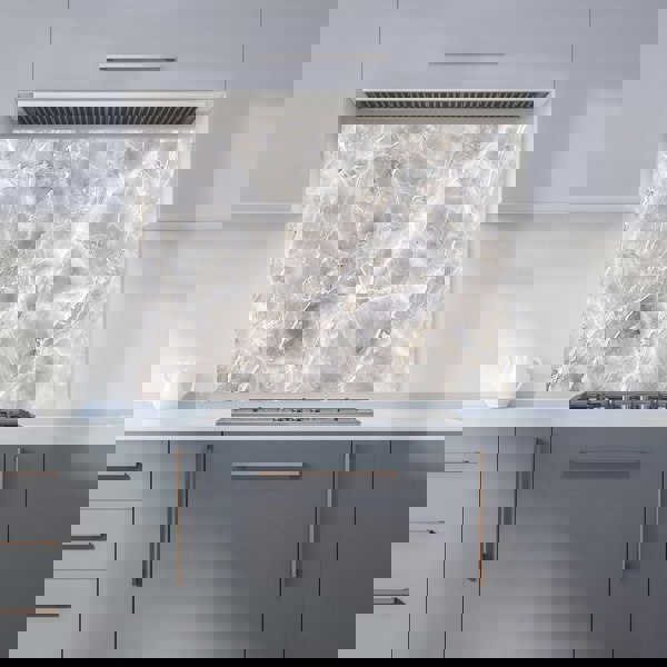 Warren Reed - Designer Polished Grey Marble Effect Kitchen Splashback