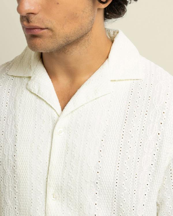 Larsson & Co Kai - Crochet Jacquard Short Sleeve Shirt