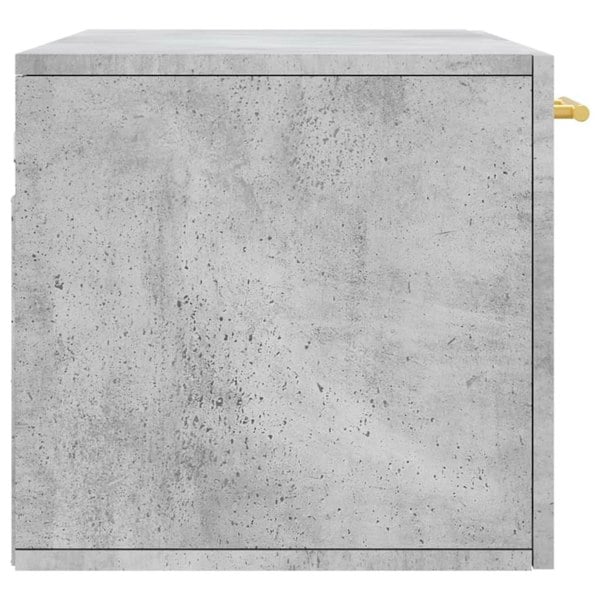 Berkfield Wall Cabinet Concrete Grey 80x36.5x35 cm Engineered Wood