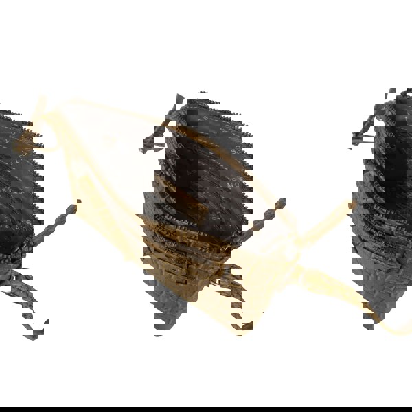 Assots London 'ARIA' Mustard Croc Real Leather Crossbody Bag & Purse Set