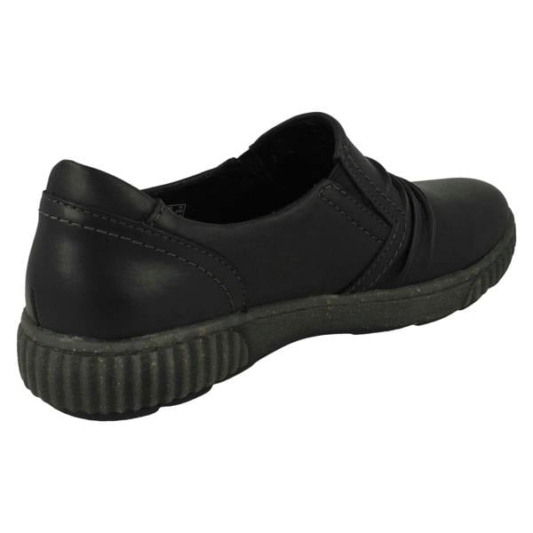 Clarks Ladies Clarks Ruffle Detailed Gusset Side Shoes Magnolia Faye
