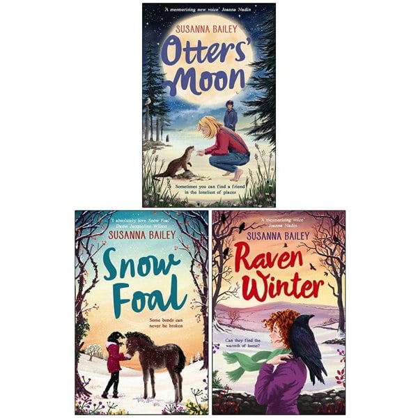 Susanna Bailey Collection 3 Book Set Otters' Moon, Snow Foal, Raven Winter