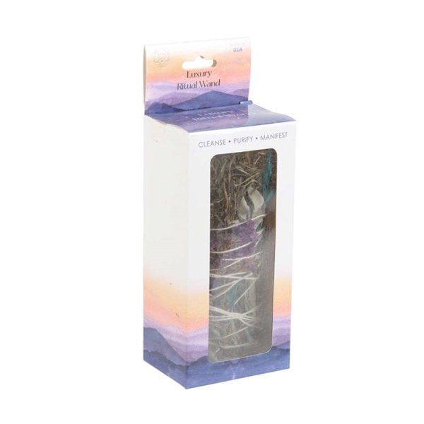 Serano 6in Ritual Wand Smudge Stick with Rosemary, Sage and Aventurine