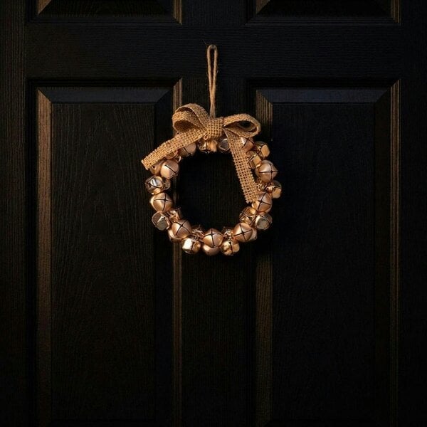Garden Greatness Decorative Hanging Copper Bell Wreath