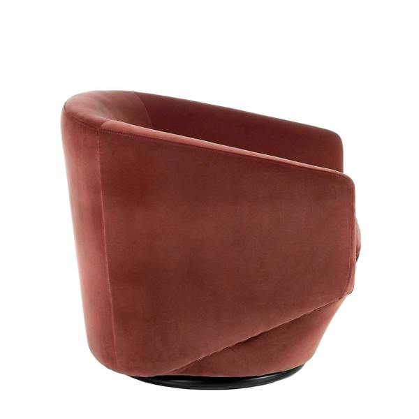Angel Cerdá Peach velvet swivel armchair 5041