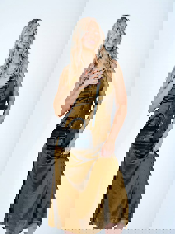 SVNX Small Crossbody Hard Top Handle Bag