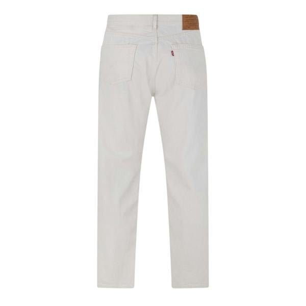 Levis Mens 555 Cotton Denim Relaxed Fit Jeans - Ecru - 