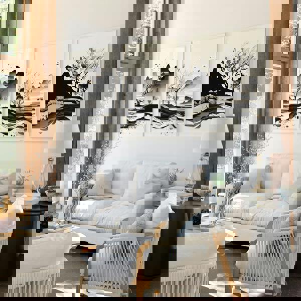 Large Living Room Pictures | Set of 3 wall art prints