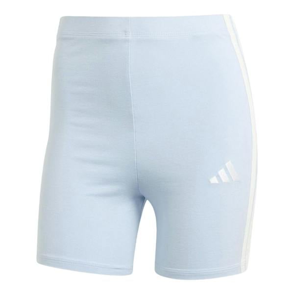 Adidas Womens/Ladies 3 Stripes Biker Shorts - Glow - 