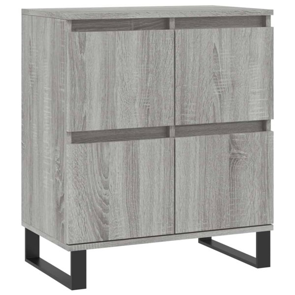 Berkfield Sideboards 2 pcs Grey Sonoma Engineered Wood