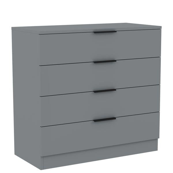 Vida Designs Trega 4 Drawer Chest, Black
