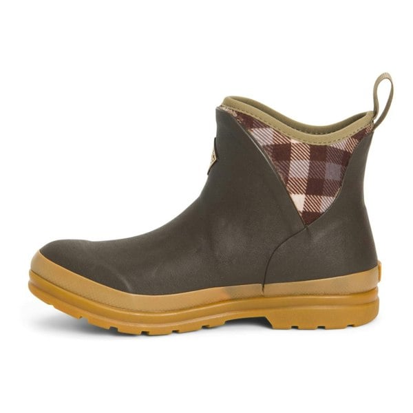 Muck Boots Originals Women's Ankle Boots in Brown/Plaid/Gum