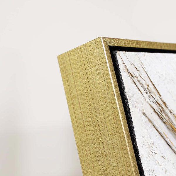 Pagazzi Lighting Moonrays Gold Cavas With Gold Frame 80x80cm