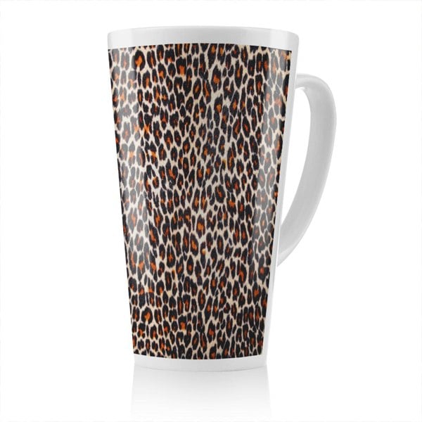 Benjamin Tate Design Print Of Leopard Skin Latte Mug