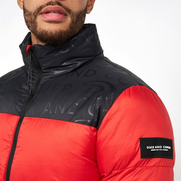 Duck and Cover Synmax Quilted Jacket Red