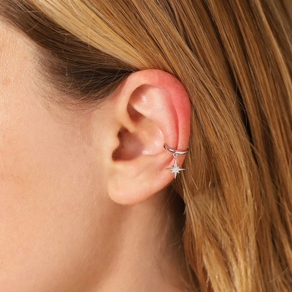 Gold Trip Star Drop Ear Cuff