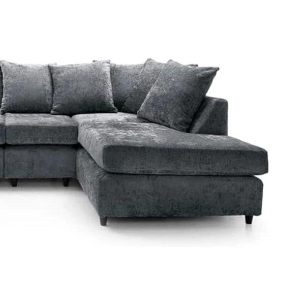 Snug Furniture Ashton Chenille 6 Seater Scatter Back U Shaped Corner Sofa