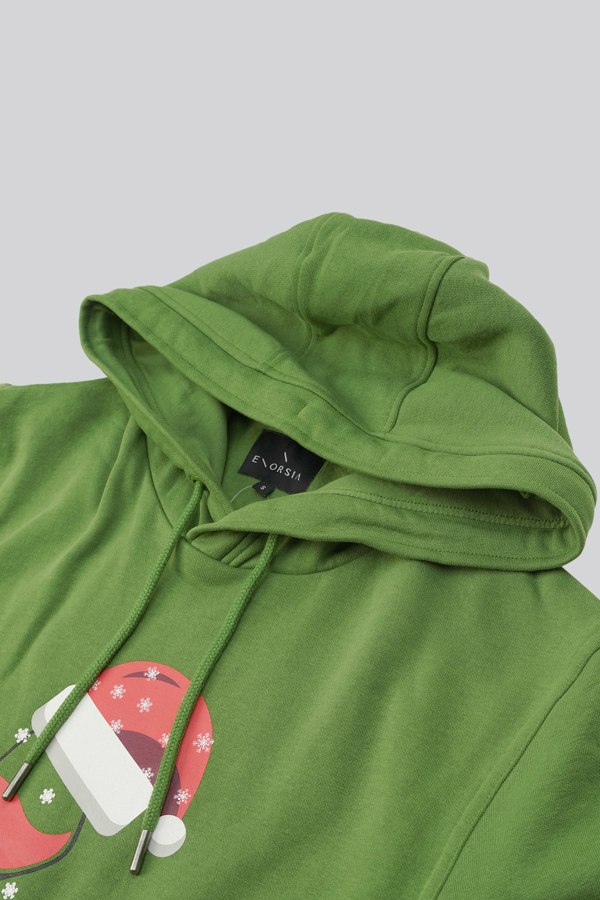 ENORSIA Mens Christmas Graphic Hoodie