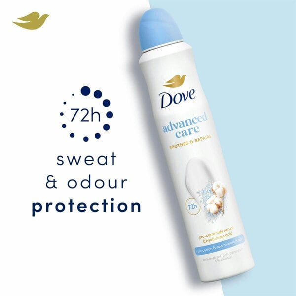 Dove Advanced Care Anti-Perspirant Deodorant Fresh Cotton & Sea Minerals 6x200ml