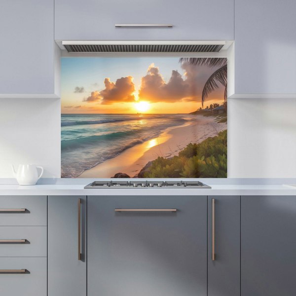 Warren Reed - Designer Sunrise On The Beach Kitchen Splashback