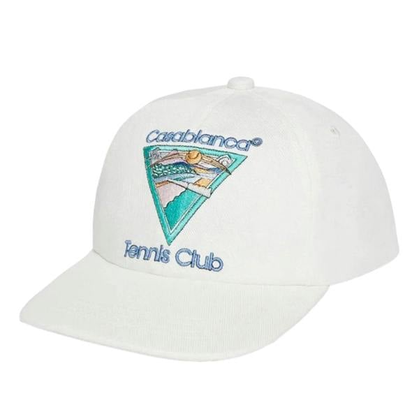 Casablanca Embroidered Cap Tennis Club Icon Off-White Hat