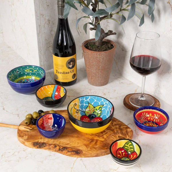 Verano Spanish Ceramics Olive Wood Olive Picks - Set of 6