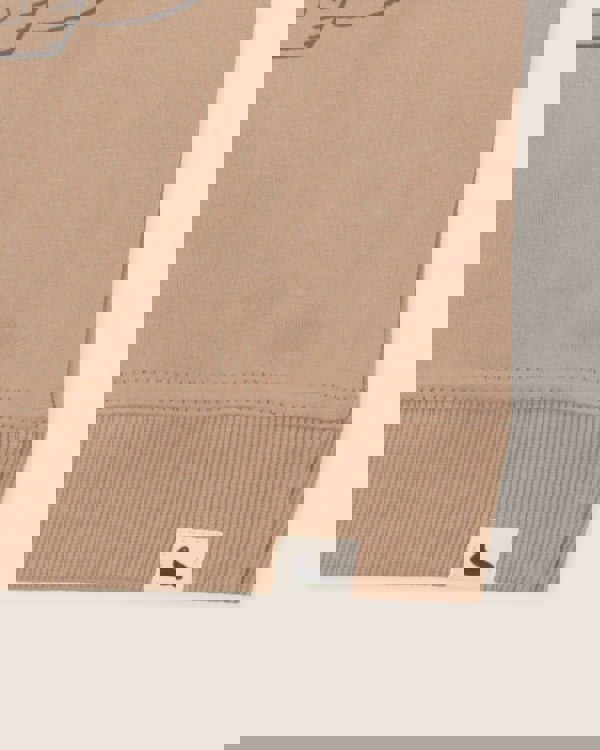 Organic cotton Beige Live Wild Slogan Print Sweatshirt - image 5