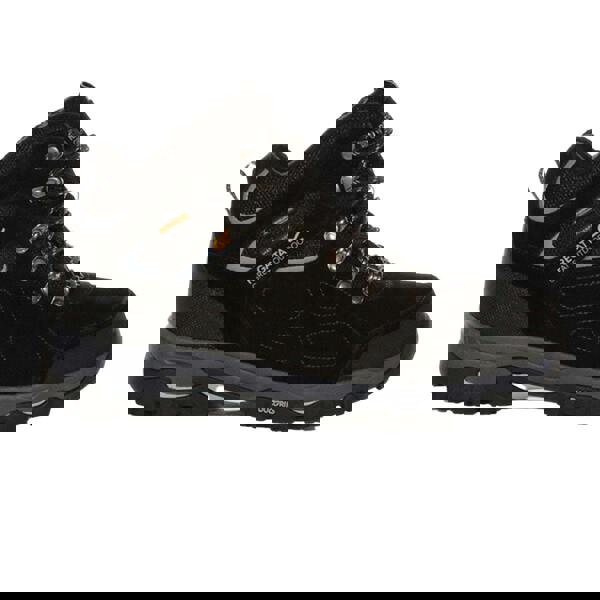 Regatta Mens Tebay Thermo Waterproof Suede Walking Boots - Black/Light Grey