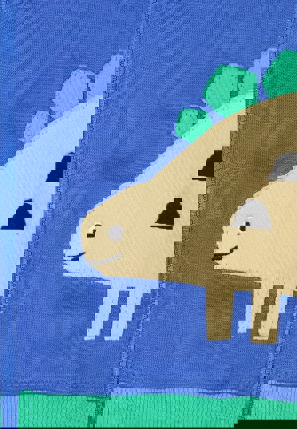 Organic Tonal Dinosaur Applique Hoodie - Toby Tiger