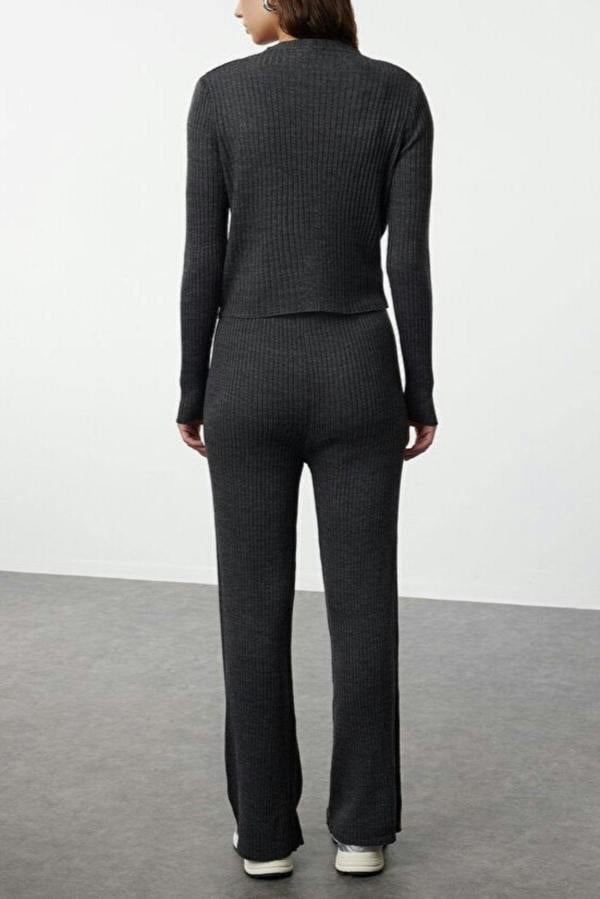 WOVCOR 3-Piece Knit Cardigan, Top & Pants Set