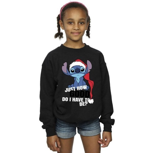 Disney Girls Lilo & Stitch Just How Good Sweatshirt - Black