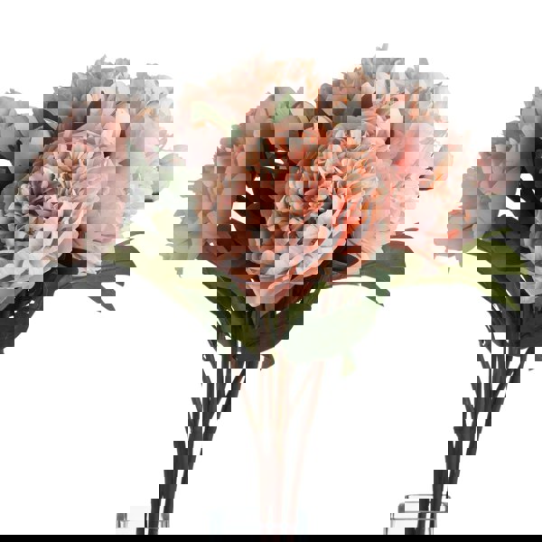 Hill Interiors Faux Peach Peony Rose - Peach