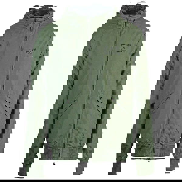 EA7 Green Hooded Bomber Jacket