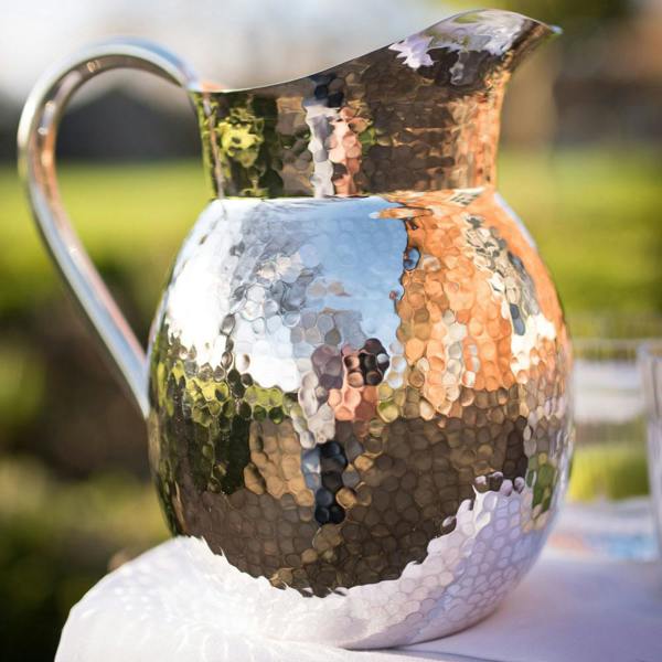 Culinary Concepts Medium Champagne Hammered Jug