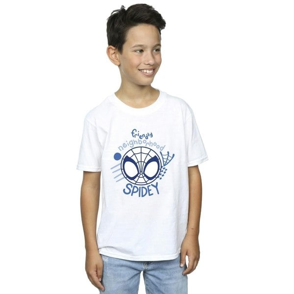 Marvel Boys Spidey And His Amazing Friends Neighbourhood T-Shirt - White