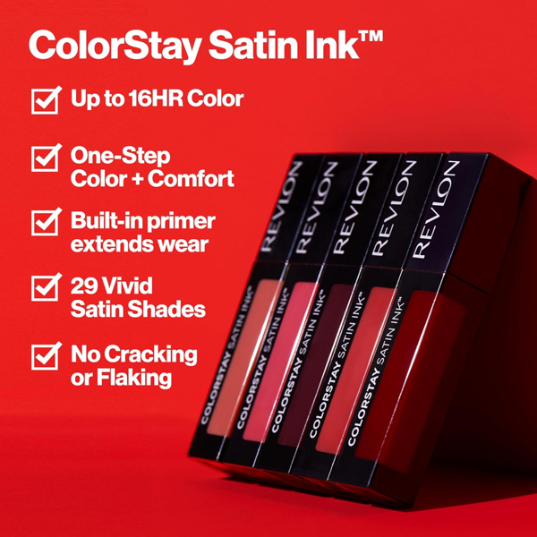 Revlon Colorstay Satin Ink 018 Fired Up Liquid Lipstick 5ml