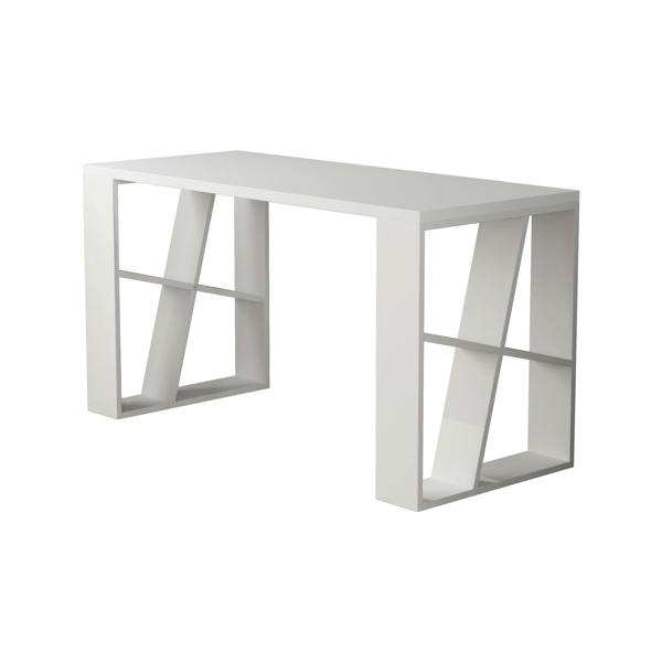 Decortie Honey Modern Desk with Integrated Bookshelf Storage 137cm
