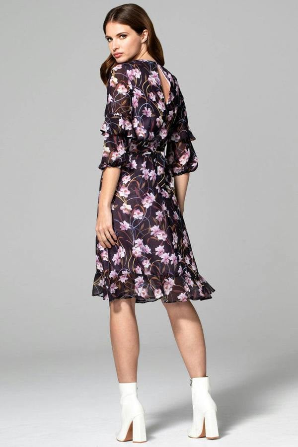 HotSquash Print Chiffon Dress
