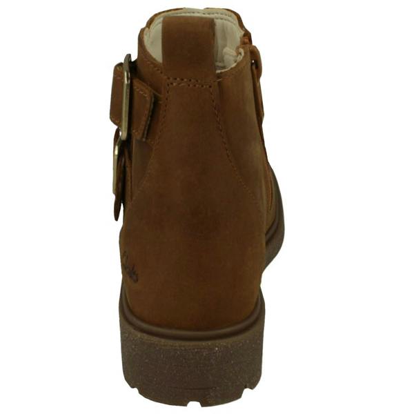 Clarks Girls Clarks Zip Fastened Ankle Boots With Studded Strap Astrol Trim K