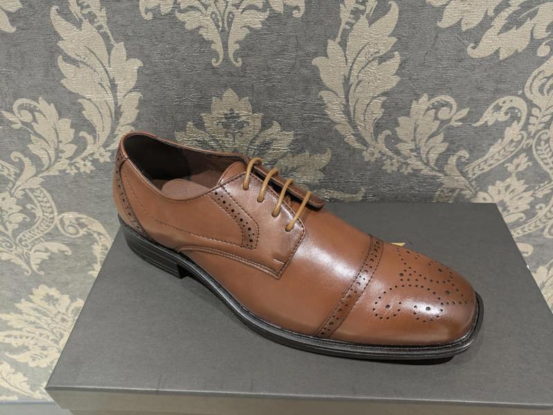 Roberto Giovani Eton Brogue Shoes - Tan