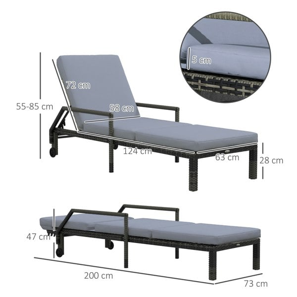 Rattan Single Lounge