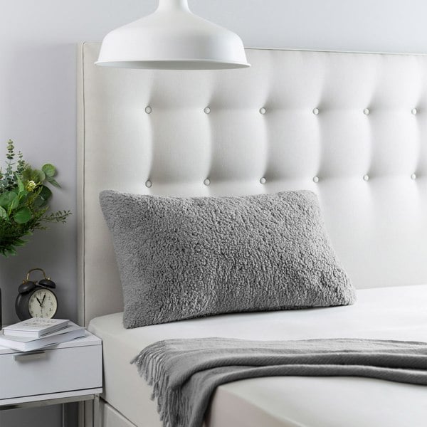 Slumberdown Teddy Fleece Medium Support Pillow