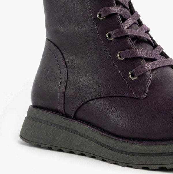 Heavenly Feet MARTINA4 Womens Ankle Boots Purple