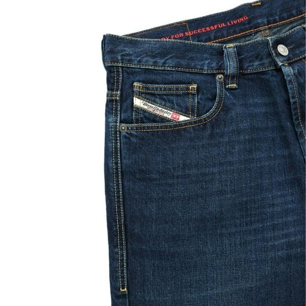 Diesel 2010 D-Macs Regular Fit Straight Leg Men's Jeans - Blue