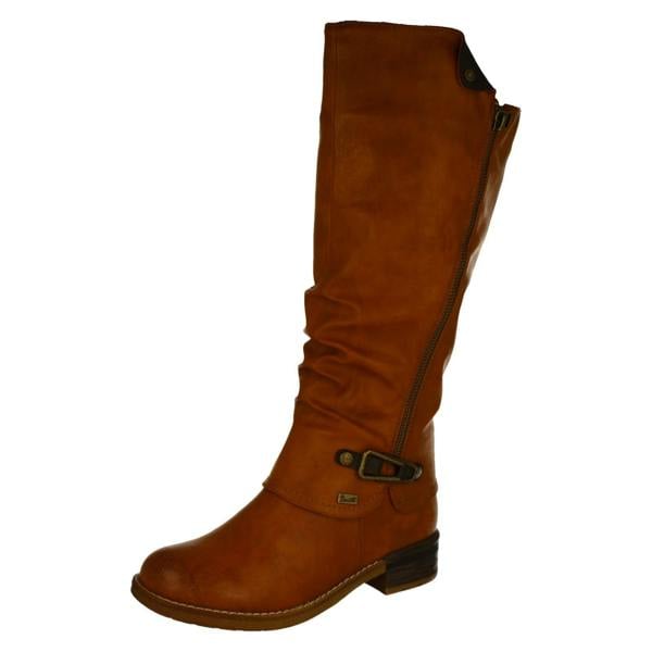 Rieker Ladies Rieker Knee High Boots Warm Lining With Rieker Tex 94652